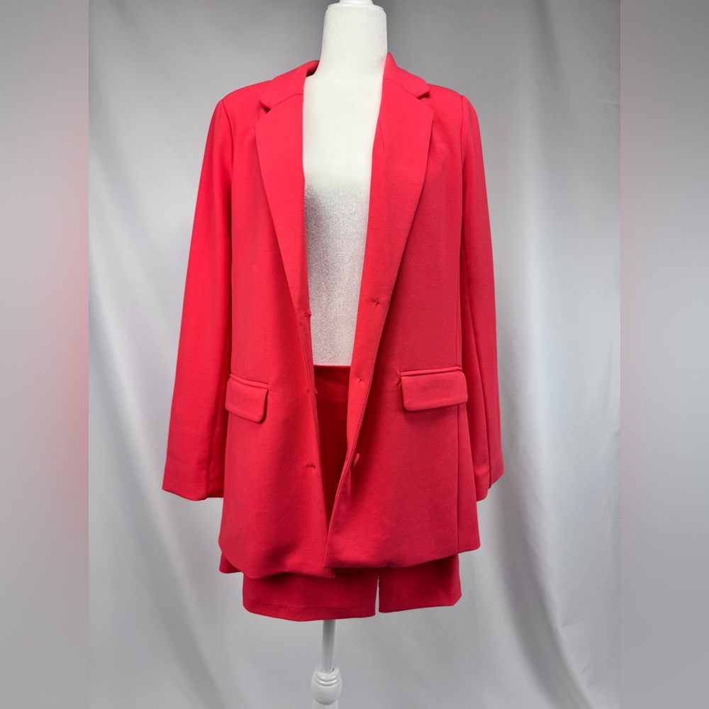 Forever 21 coral/Salmon Blazer & Mini Skirt Set Women’s M/L